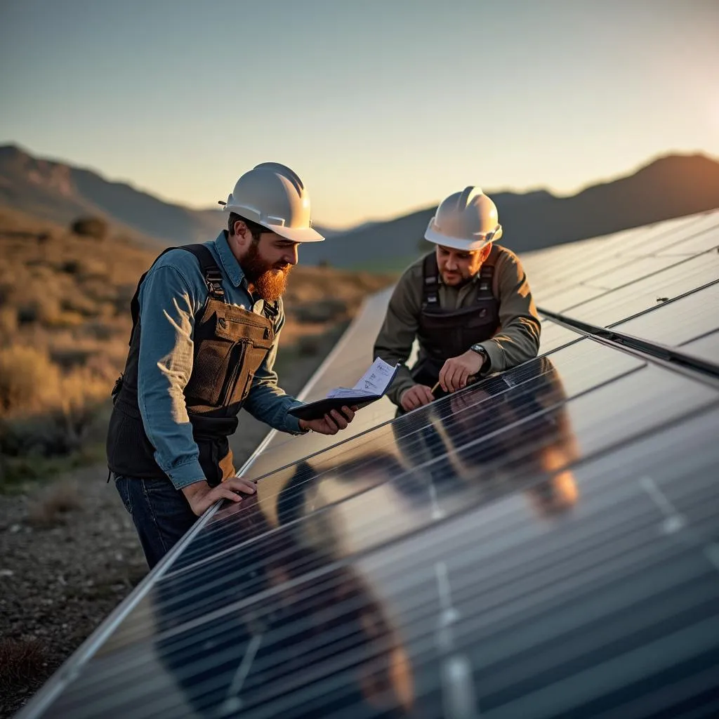 Visita a planta solar